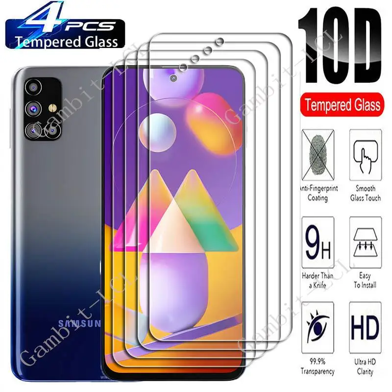 

4PCS For Samsung Galaxy M31s 6.5" Screen Protective Tempered Glass On SamsungGalaxyM31s GalaxyM31s M317F Protection Cover Film