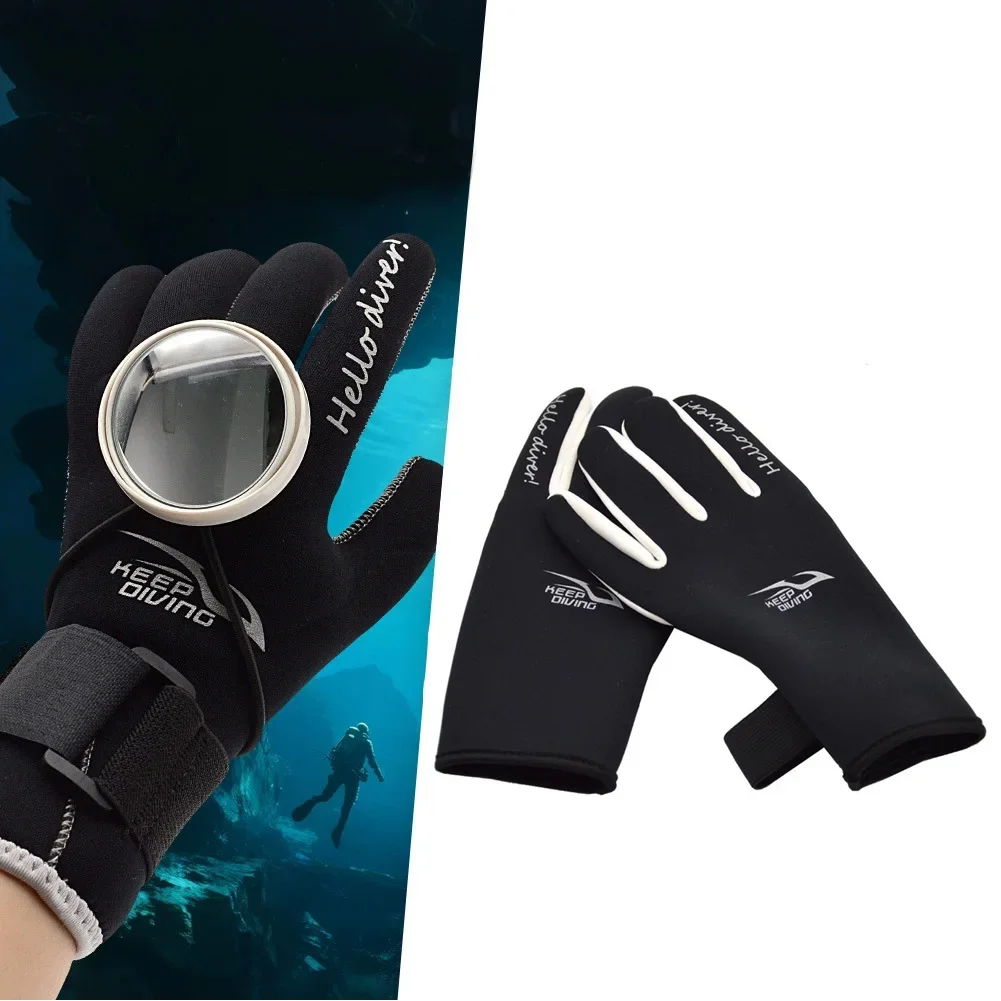 2Pcs 2mm Wetsuit Gloves Thermal Anti Slip Neoprene Scuba Diving Gloves Surfing Gloves For Spearfishing Swimming Rafting Kayaking