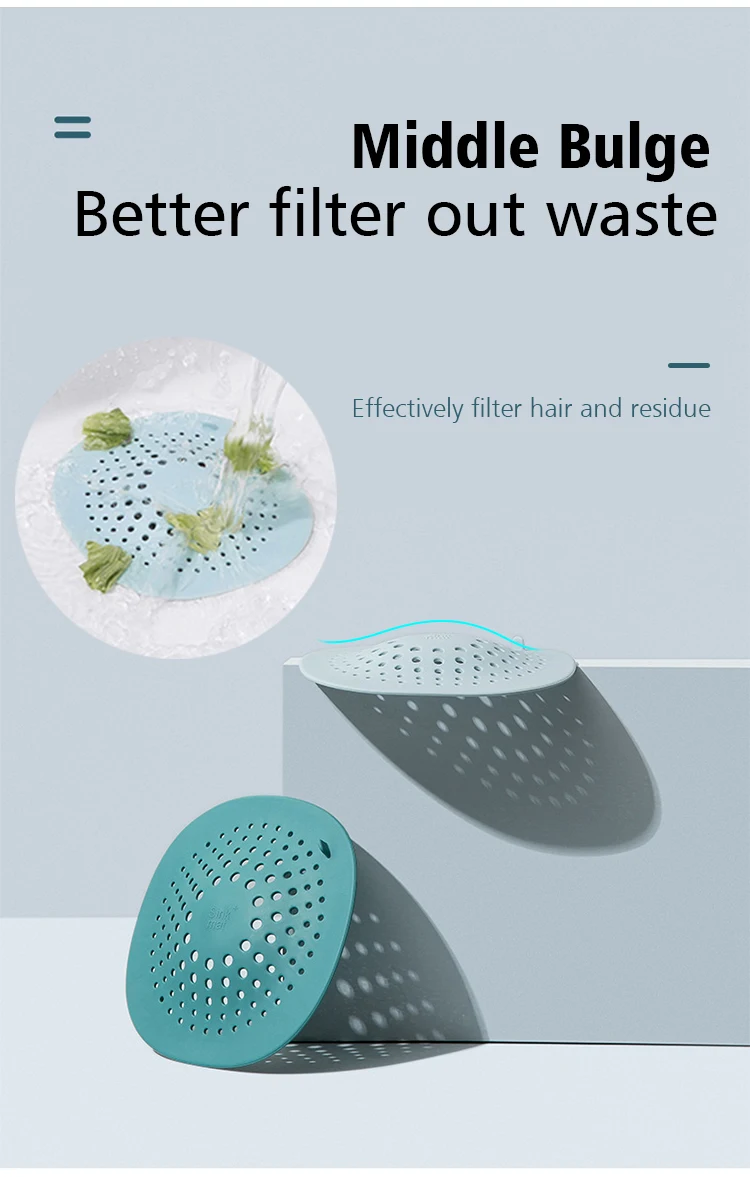3 Pièces Récupérateur De Cheveux Pour Canalisation De Douche - Filtre En Silicone, Pose Sans Outils