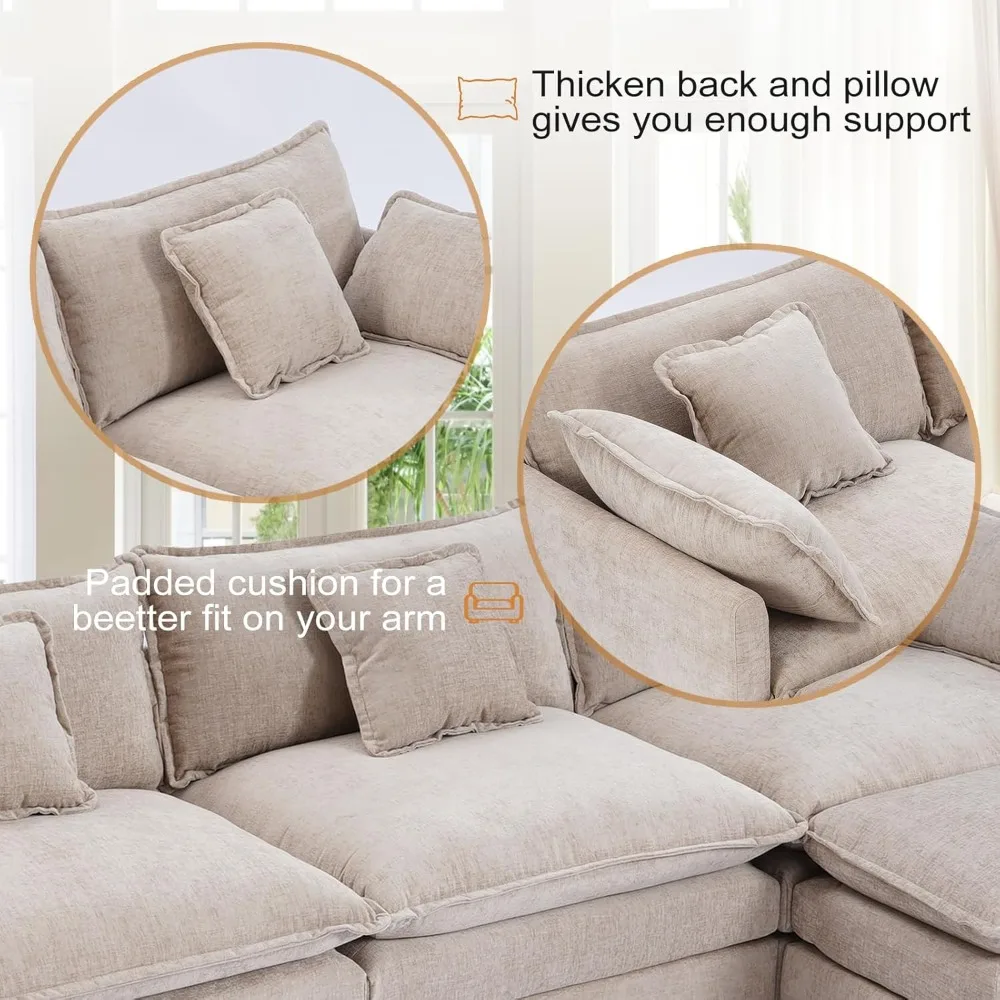 Chenille Oversized Accent Chair 5