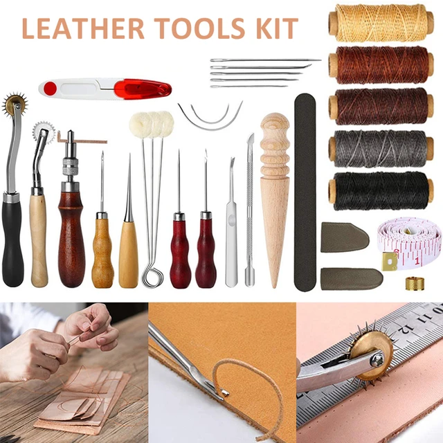 Leathercraft Tool Craft Hand Leather Sewing Set  Saddle Groover Set  Accessories - Leathercraft Tool Sets - Aliexpress