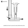 AQUAPRO Plastic Inflow Outflow Inlet Outlet Skimmer Lily Aquarium Accessories Tank Pipe Fish Water Filtro Fishbowl Akvarium 6