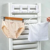 Bathroom Shower Towel Holder Hanger Heated Radiator Rail Hooks Clips Storage Racks Clothes Scarf Hanger Hooks 5