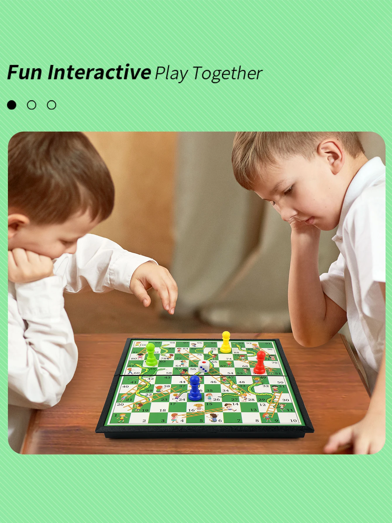 Desktop game mini snake chess, easy to carry, suitable for 2-4 people to play together. 2