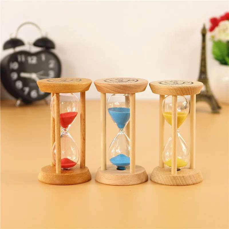 Creative Wooden Sand Clock 3 Minutes Hourglass Sandglass Kid Toothbrush Timer Home Decoration Clock Kids Birthday Gift