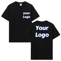 T-shirt imprimé personnalisé hommes femmes couverture en coton personnalisé t-shirts bricolage votre Photo ou Logo T-shirt en coton vêtements pour hommes personnalisés 1