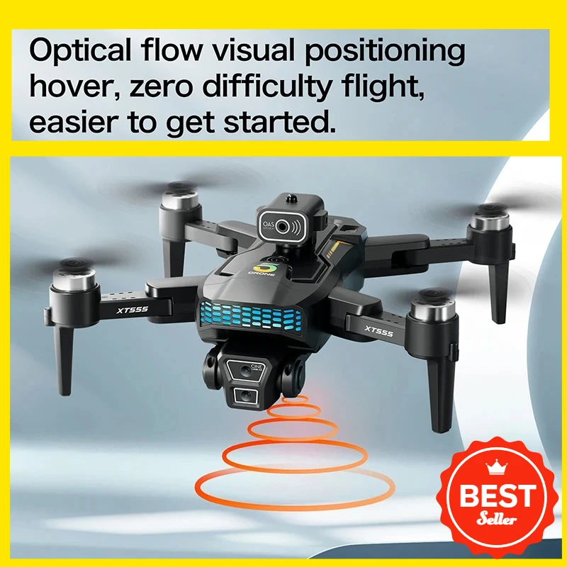2026 신형 XT555 GPS 드론 8K HD 듀얼 카메라 브러시리스 모터 5G FPV 접이식 스크린 RC 쿼드콥터 (무료 VR 안경 VEVLO 포함)
