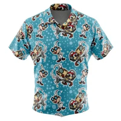 Raphael Teenage Mutant Ninja Turtles Button Up Hawaiian ShirtMen's Japanese Casual Shirt Summer Parent-child Wear 3