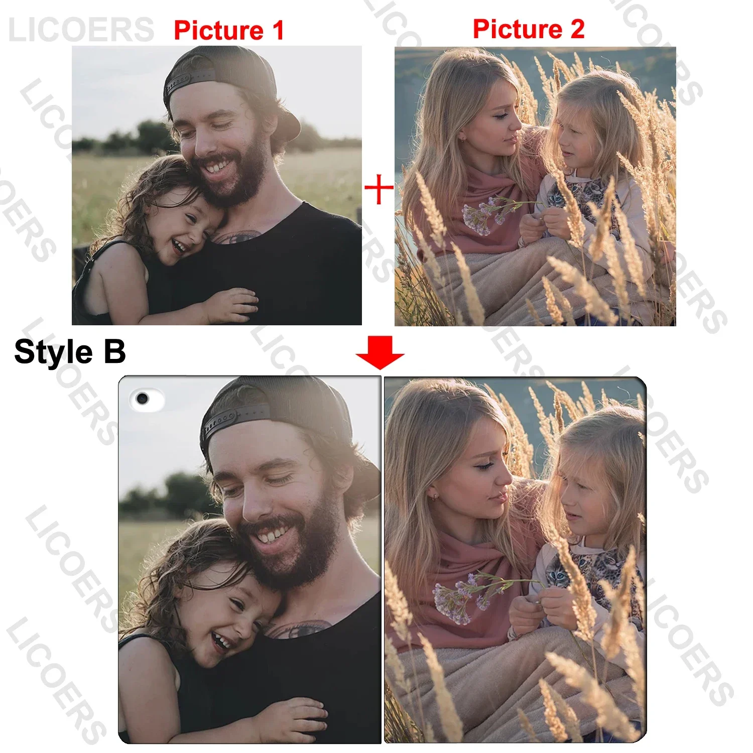 Personalized DIY Photo PU Leather Tablet Case Cover