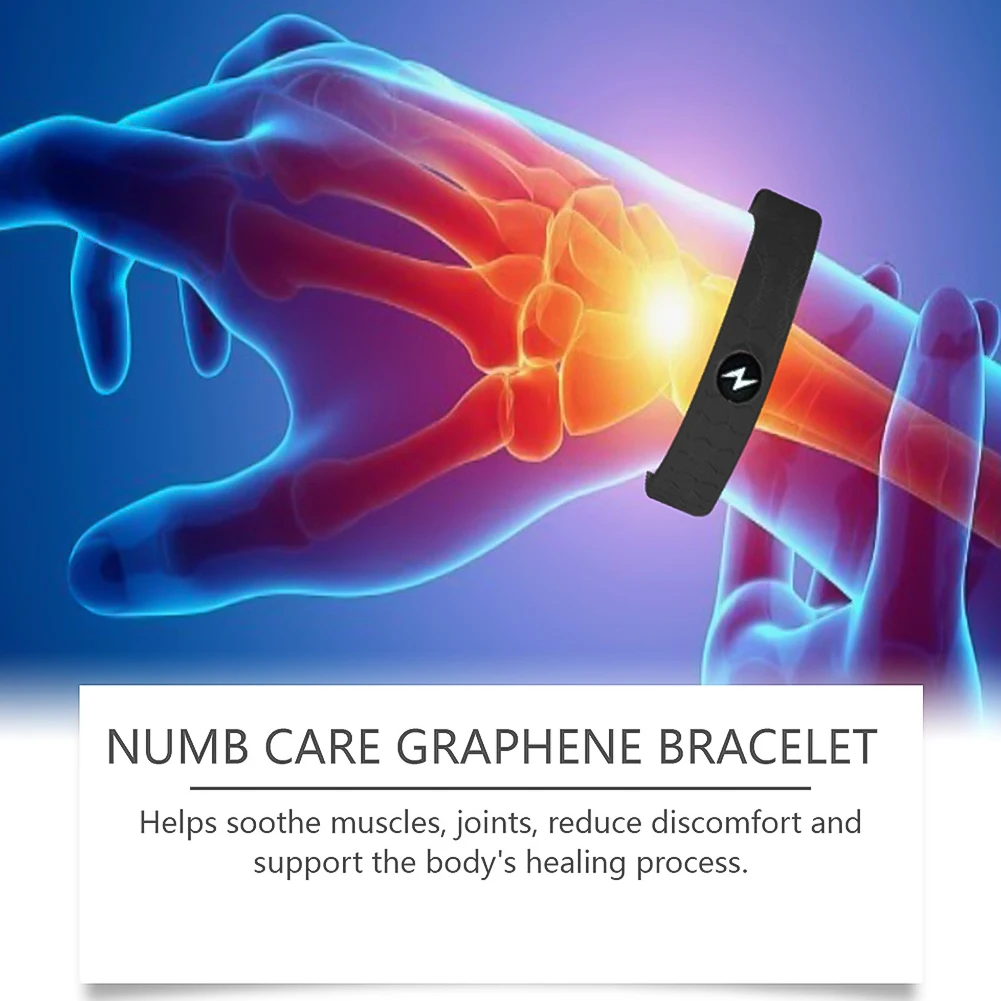 1Pc Wrists Relaxation Bracelet Hands Numb Arthritis Pain Relief Massage Anti Fatigue Promote Blood Circulation Unisex