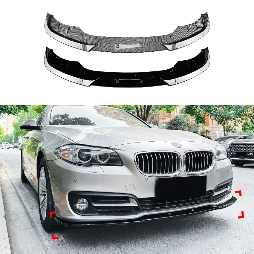 Auto Paraurti Anteriore Lip Splitter Diffusore Body Kit Spoiler Paraurti Per Bmw Serie 5 F10 F11 Lci 2015-2017 Accessori Auto