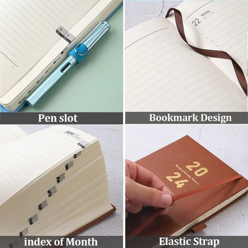 Pen+Gear 2023 Spiral Planner with Magnetic Bookmark, 15 Month, 180 Pages 