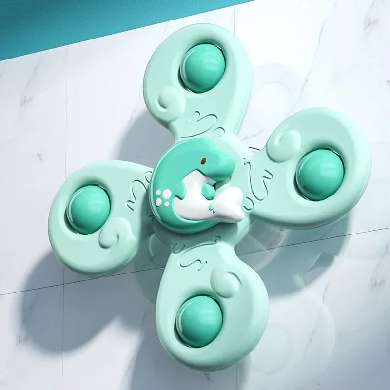 Baby Bath Toys For Boy Children Bathing Sucker Spinner Suction Cup Toy For Kids Funny Child Rattles Teether Toddler Toys 6