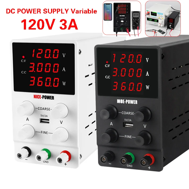 

30V 60V 120V 5A 10A DC Power Supply Adjustable Laboratory Vertical Power Regulator for Mobile Phone Computer Maintenance 220V