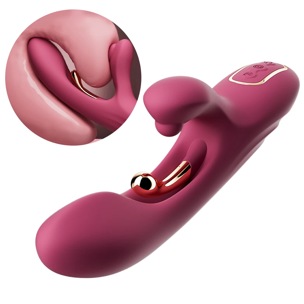 Nachhaltiger Orgasmus-Vibrator, Klitoris-Stimulator, Silikon, G-Punkt, leistungsstarker 2-in-1-Dildo, weibliche Masturbation, Sexspielzeug für Erwachsene