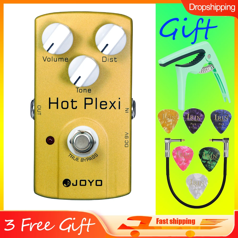 

JOYO JF-32 HOT PLEXI Electric Guitar Effect Pedal Overdrive Distortion Musical Instrument True Bypass Effect Pedal Guitar Parts