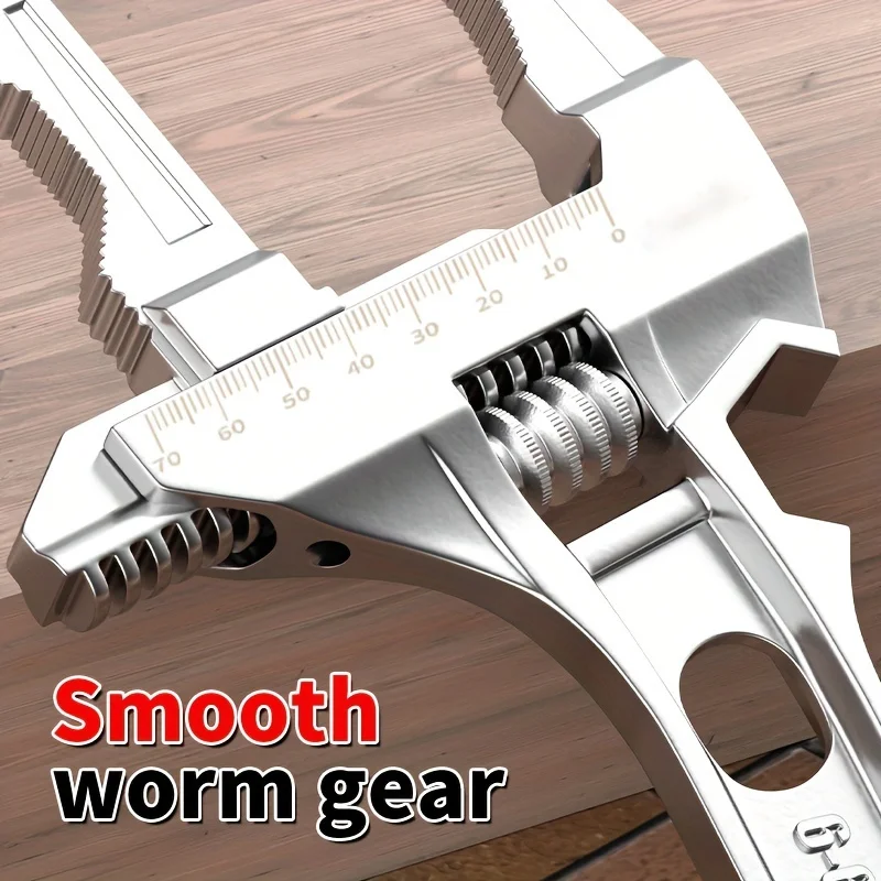 1pc Multifunctional Bathroom Wrench Tool Saves Space And Has Various Functions, Adjustable Bathroom Wrench Saves Space