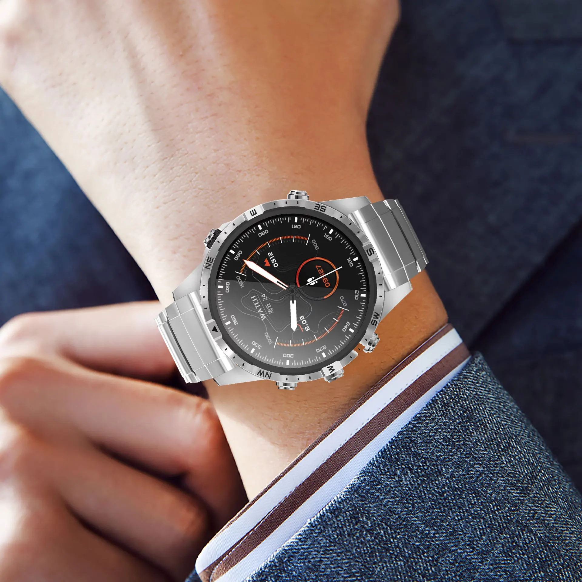 Premium Titanium Watch Band Strap, 26mm