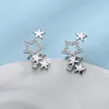 Boucles d'oreilles étoile Sring pour femmes, couleur argent, manchettes à Clip, sans Piercing, Kpop, bijoux à la mode, cadeaux, 1 pièce