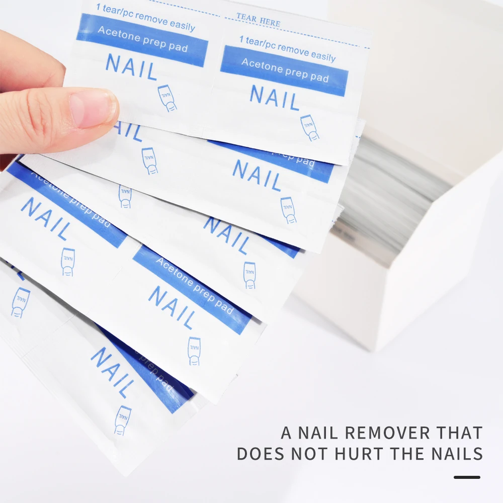 100/200pcs Professional Nail Gel Lacquer Polish Remover Wraps Manicure Tools Wet Wipes Paper Pads Foil Nail Art Cleaner One Step 4