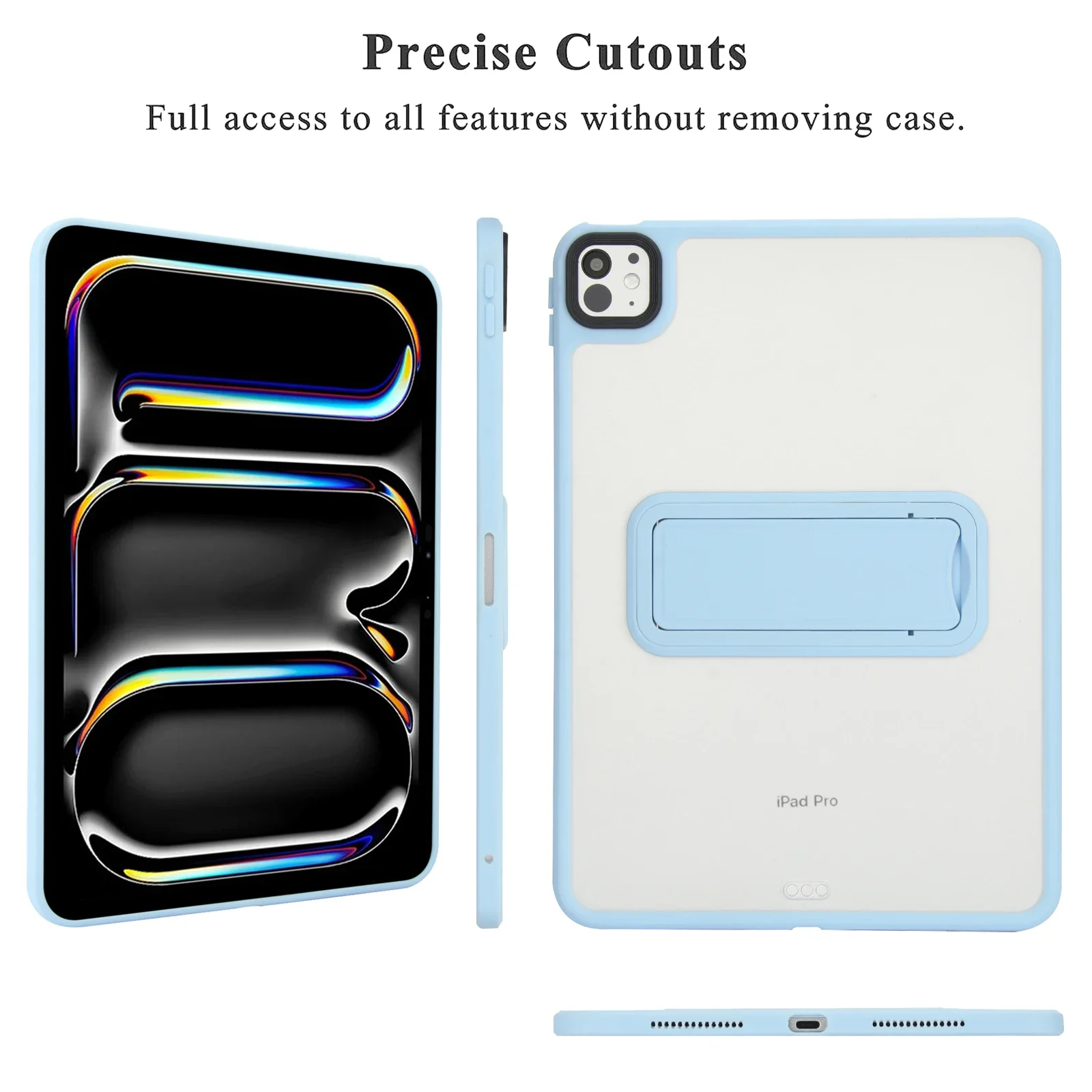 Durable Protective Back Cover with Built-in Bracket Stand