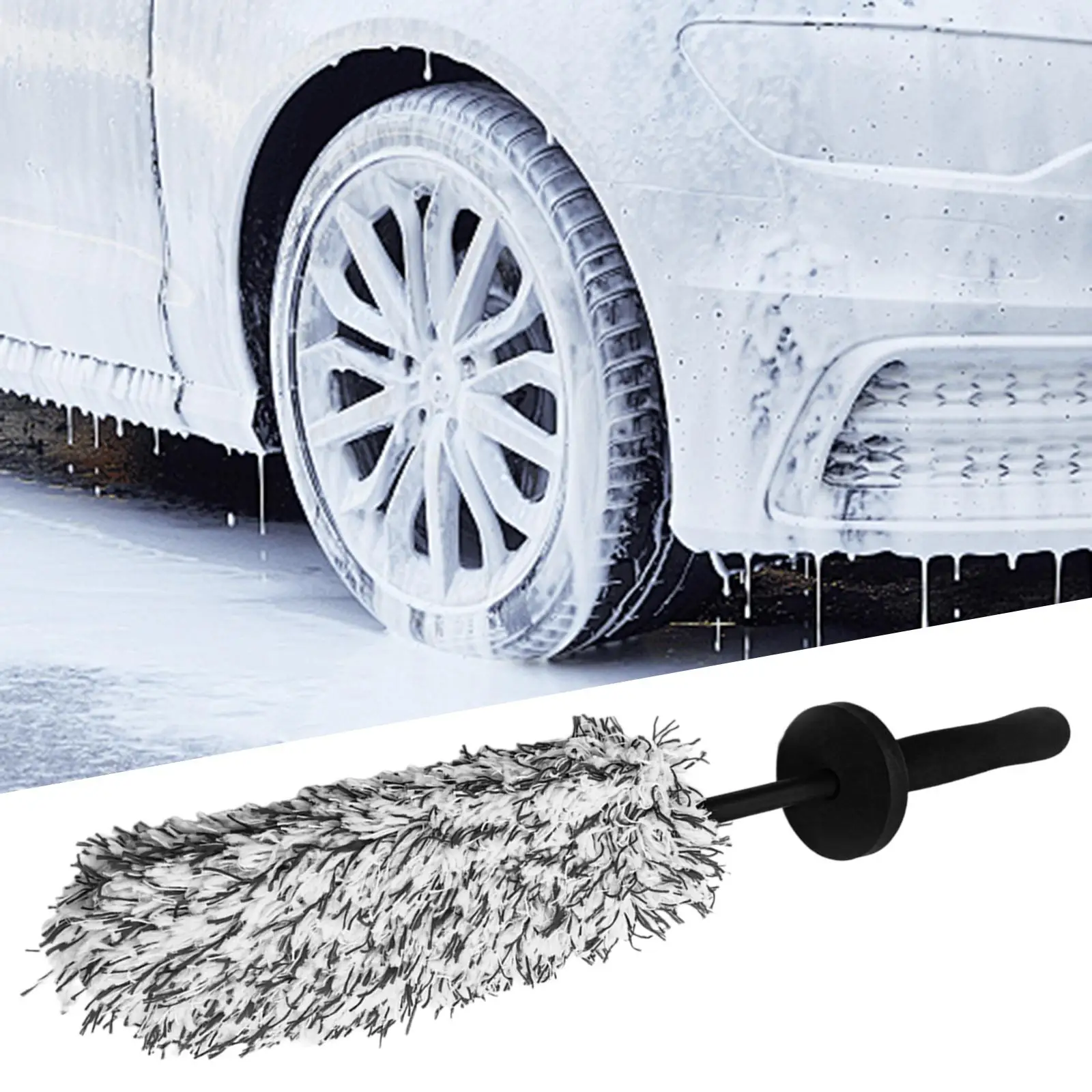 Car Wheel Hub Cleaning Brush, Multipurpose, Car Tire Detailing Brush , Wheel Brush