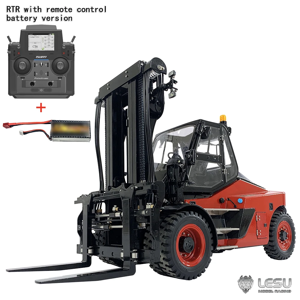 

LESU RC Hydraulic 1/14 Metal Forklift Aoue-LD160S RTR Remote Control PL18EVLite Light Sound Wheeled Car Model Toy Gifts TH22568