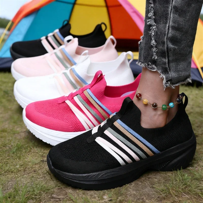 New Women's Wide Last Shoes Comfortable Soft Minimalist Fashion Walking Sneakers Outdoor Tennis Slow Running Women Platform Shoe