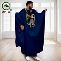 APTX African Clothes for Men Muslim Robe White Tradition Wedding Party Suit Shirt Pants 3 Pcs Set Dashiki Agbada Ramada 2516047