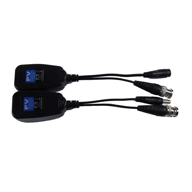Fuente de alimentación para cámara analógica de alta definición, transceptor de vídeo Balun CCTV pasivo RJ45 1CH para HDCVI HDTVI AHD