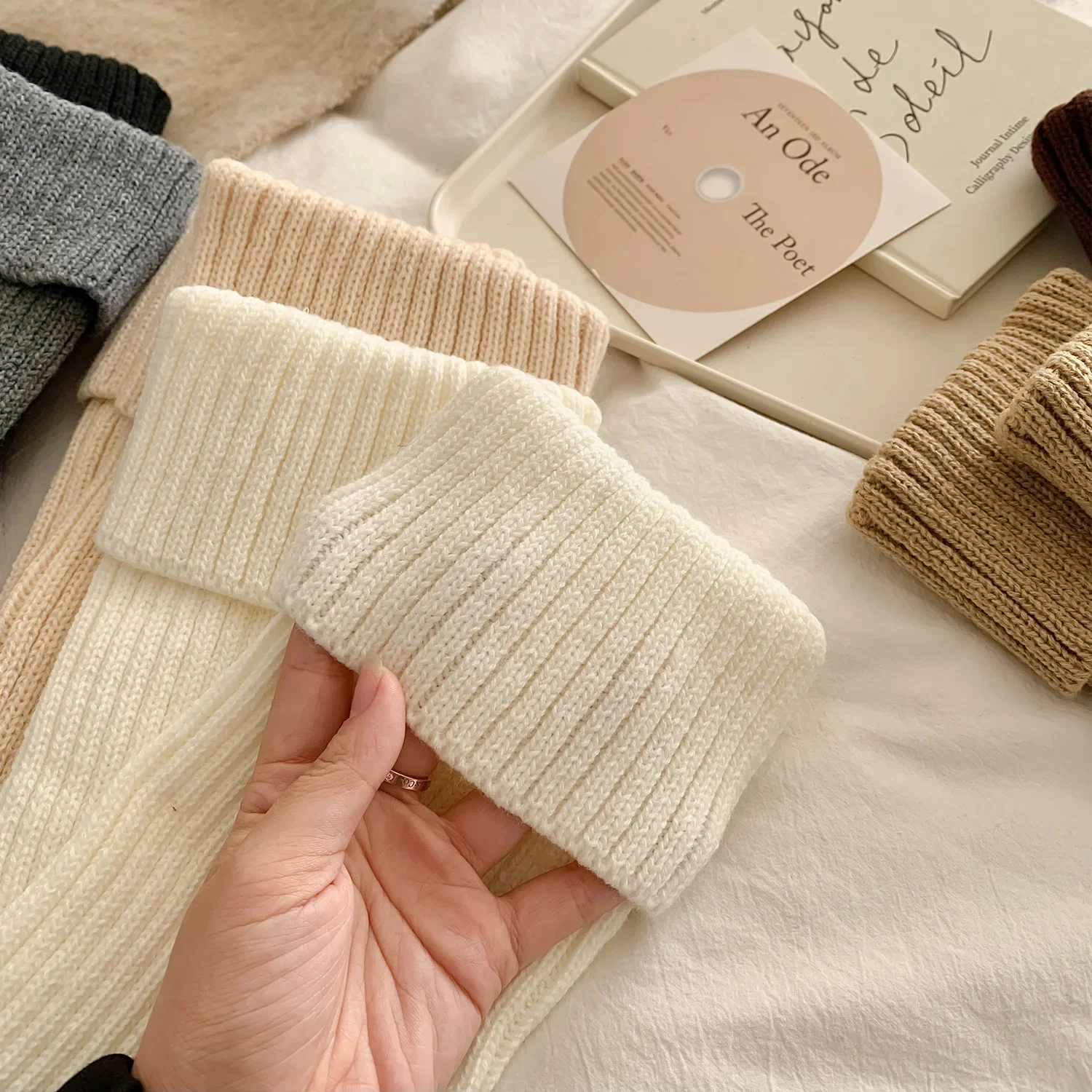 Thickened Leg Warmers Long Socks Korea Style JK Uniform Bubble Socks Fashion Lolita Girl Loose Socks Women's Versatile Stockings