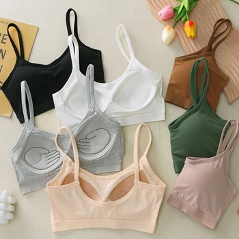 Soutien-gorge de sport sexy pour femmes, sous-vêtement push up, yoga, fitness, sans couture