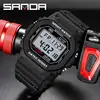 SANDA G Style Digital Watch Men Outdoor Waterproof Sports Wrist Watches For Men Running Stopwatch Military LED Electronic Clock 1