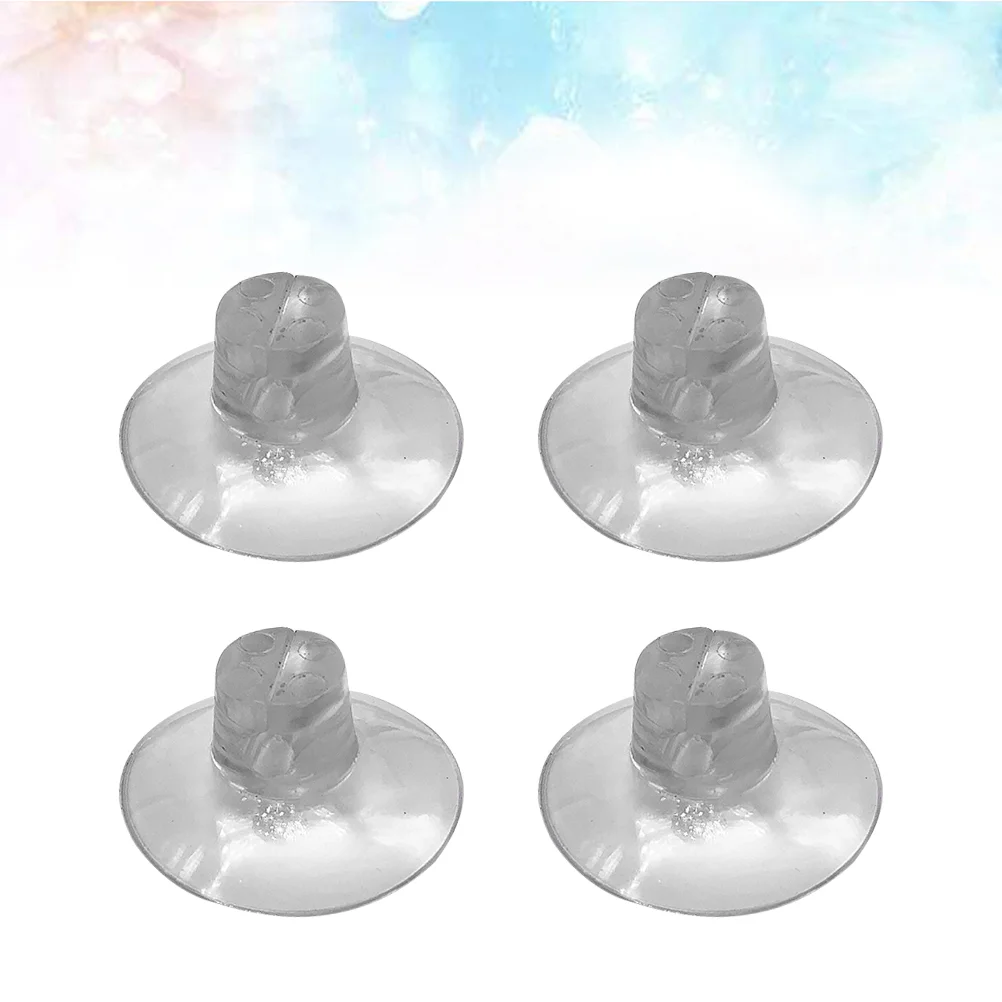 

4pcs 4cm Bathroom Shower Connectors Strong Suction Cup Hanger Waterproof Wall-mounted Hooks Thicken Hangers for Kitchen
