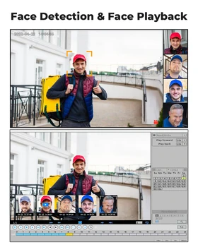 H.View 4K 5Mp 8Mp poe Cctv Security Camera System Home Video Surveillance Kit 8Ch Nvr Audio Outdoor Ip Camera xmeye app 3