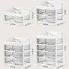Multi-layer Storage Box Desktop Storage Drawer Hair Decor Cabinet Cosmetics Jewelry Stationery Organizers Makeup Storage 6