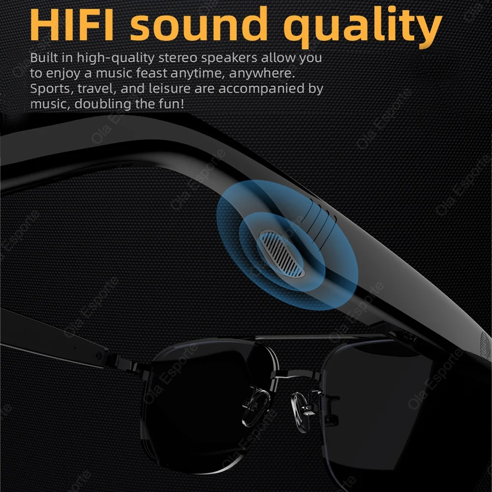 Bluetooth Call Smart Glasses Ultraviolet-Proof HIFI Sound Quality Sports Outdoor glasses Anti-Touch Sunglasses Men Women Gifts