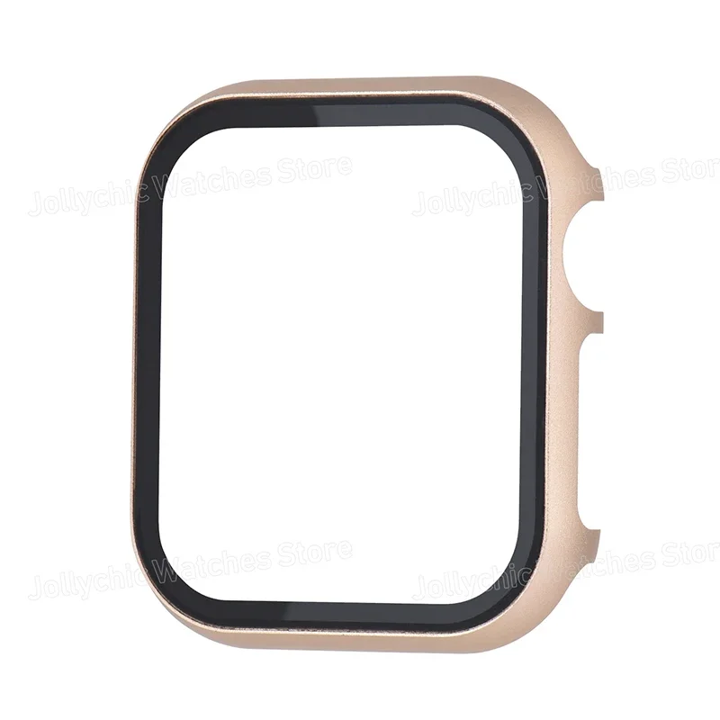 Premium Aluminum & Tempered Glass Protective iWatch Cover