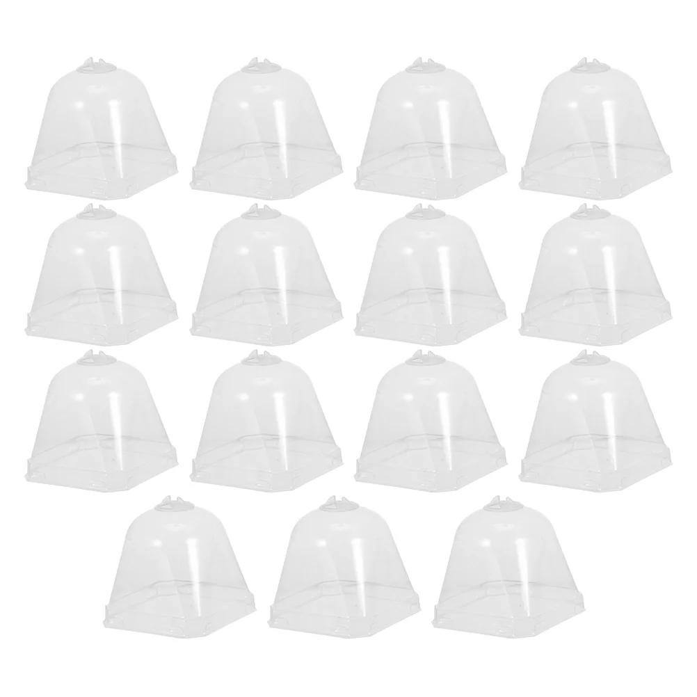 

10/15pcs Plant Nursery Protector Transparent Garden Protection Dome Gardening Tool Flower Pot Nursery Cover Stuffy Cover