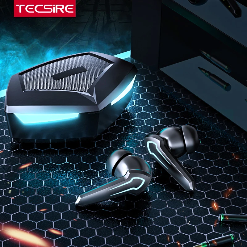 

Tecsire P30 Wireless Gaming Earbuds Bluetooth Earphone Dual Mode Low Latency HiFi Bass with Microphone