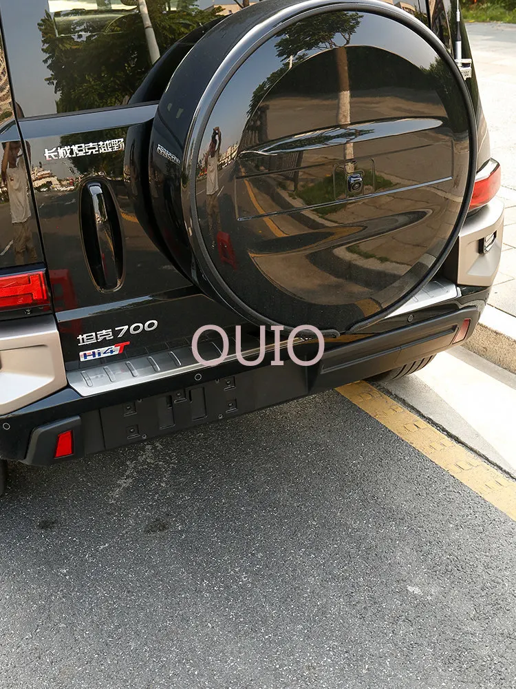 OUIO For Tank 700 도어 실 프로텍터 리어 범퍼 프로텍터 스테인레스 스틸 안티 스크래치 맞춤형 인테리어 액세서리 트림