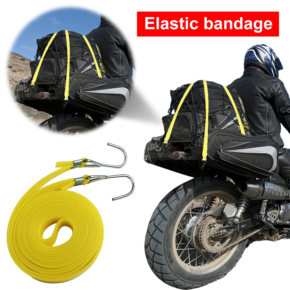 2.5/4M Bungee Cords with Hooks Latex Motorcycle Bicycle Elastic Luggage Rope Cord Luggage Roof Rack Strap Fixed Band