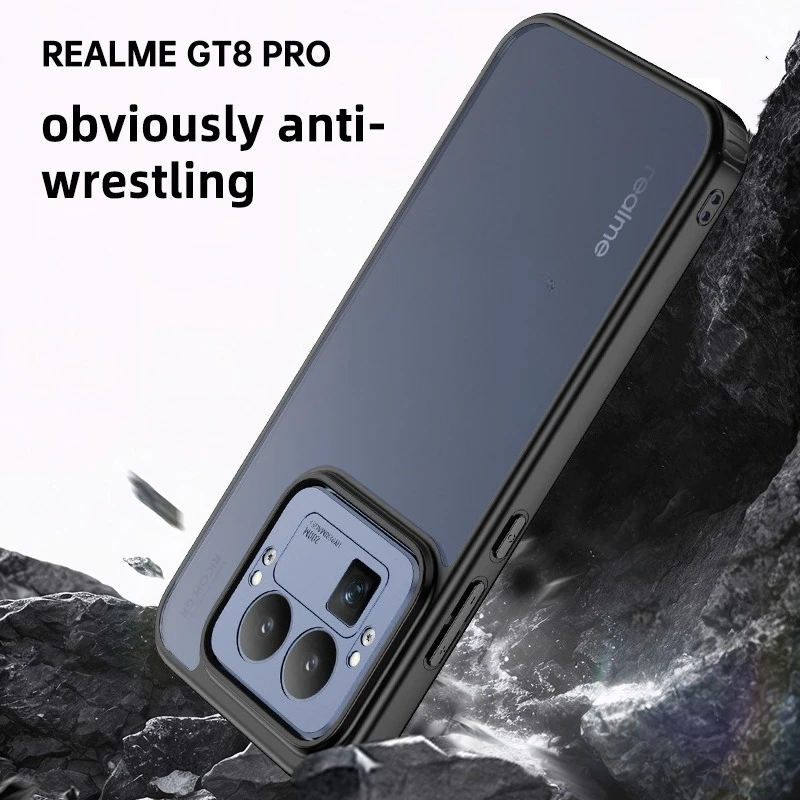 Frosted Hard PC Shockproof Camera Protection Translucent Phone Case