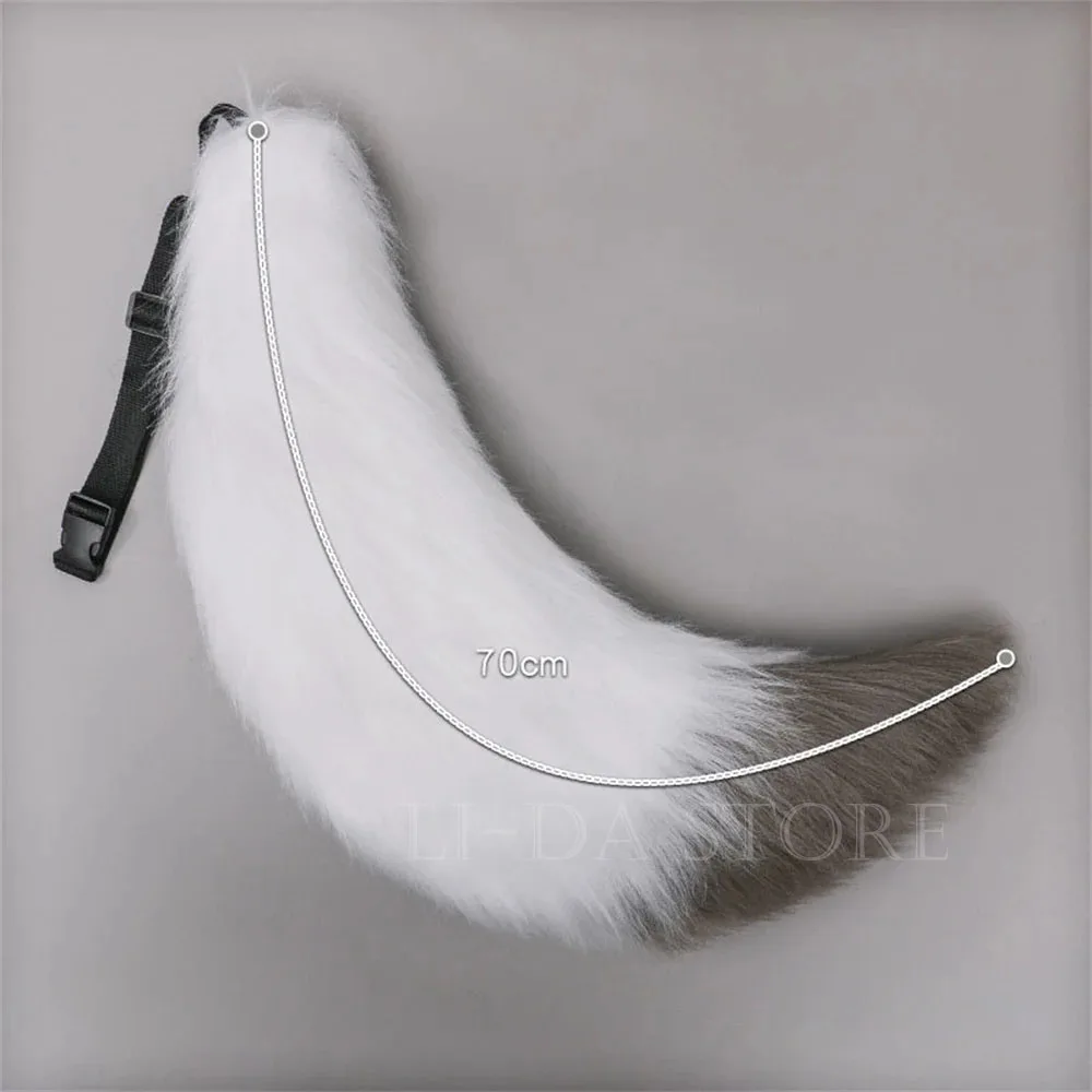 Anime Cosplay Tails Anime COS Cat Fox Tails Plush Cosplay Costumes Big Tails Dog Furry Tail Role Play Party Performance Props Fursuit Tail for Women