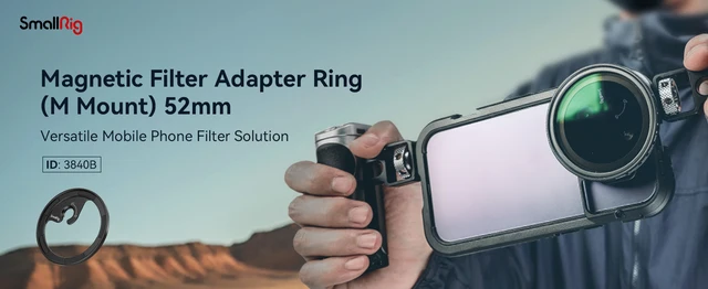 SmallRig iPhone14Pro用ケージ ハンドル フィルターアダプター SmallRig iPhone14Pro用ケージ ハンドル フィルターアダプター