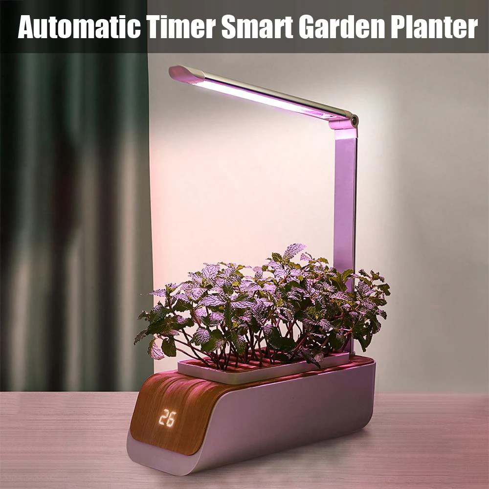 

Hydroponics Growing System Family Farm Nursery Tray Pot Indoor Herb Led Grow Lights Automatic Timer Smart Garden Planter