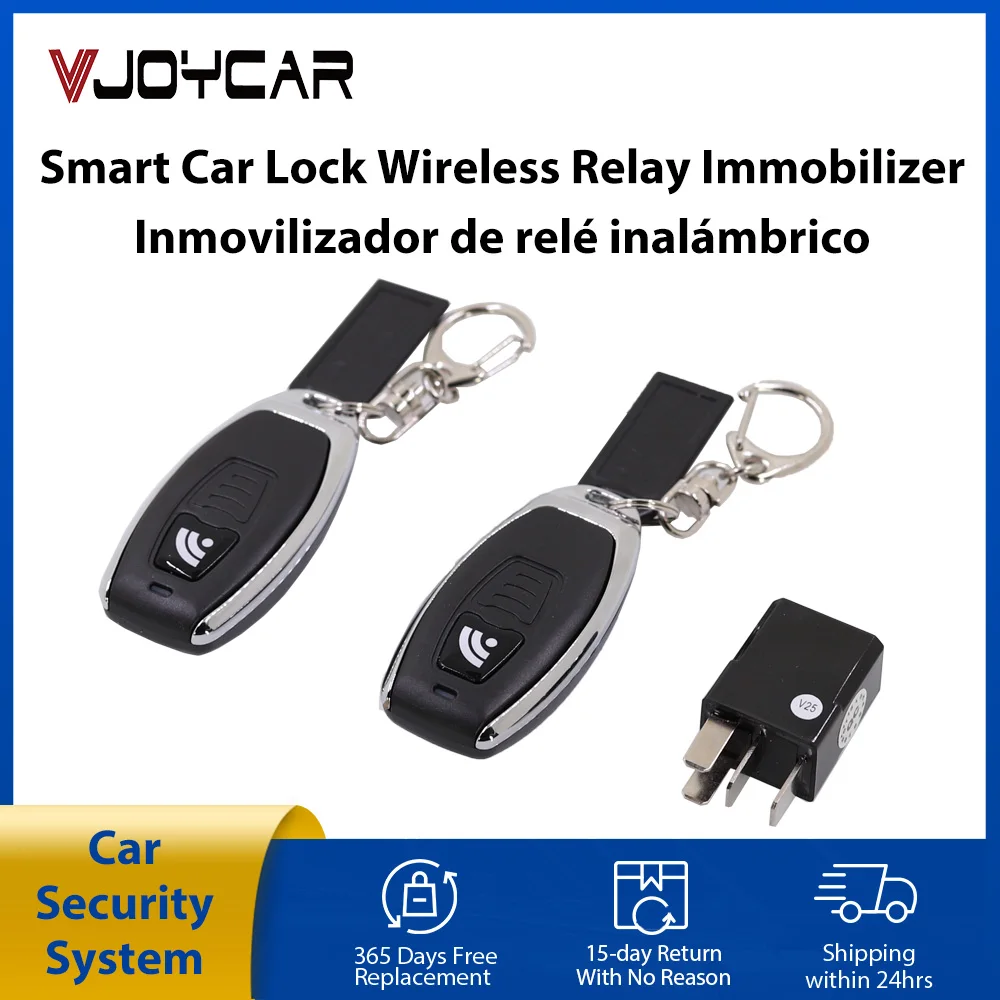 Vjoycar New Wireless Relay Immobilizer Car Lock Antitheft Security System Electronic Concealed