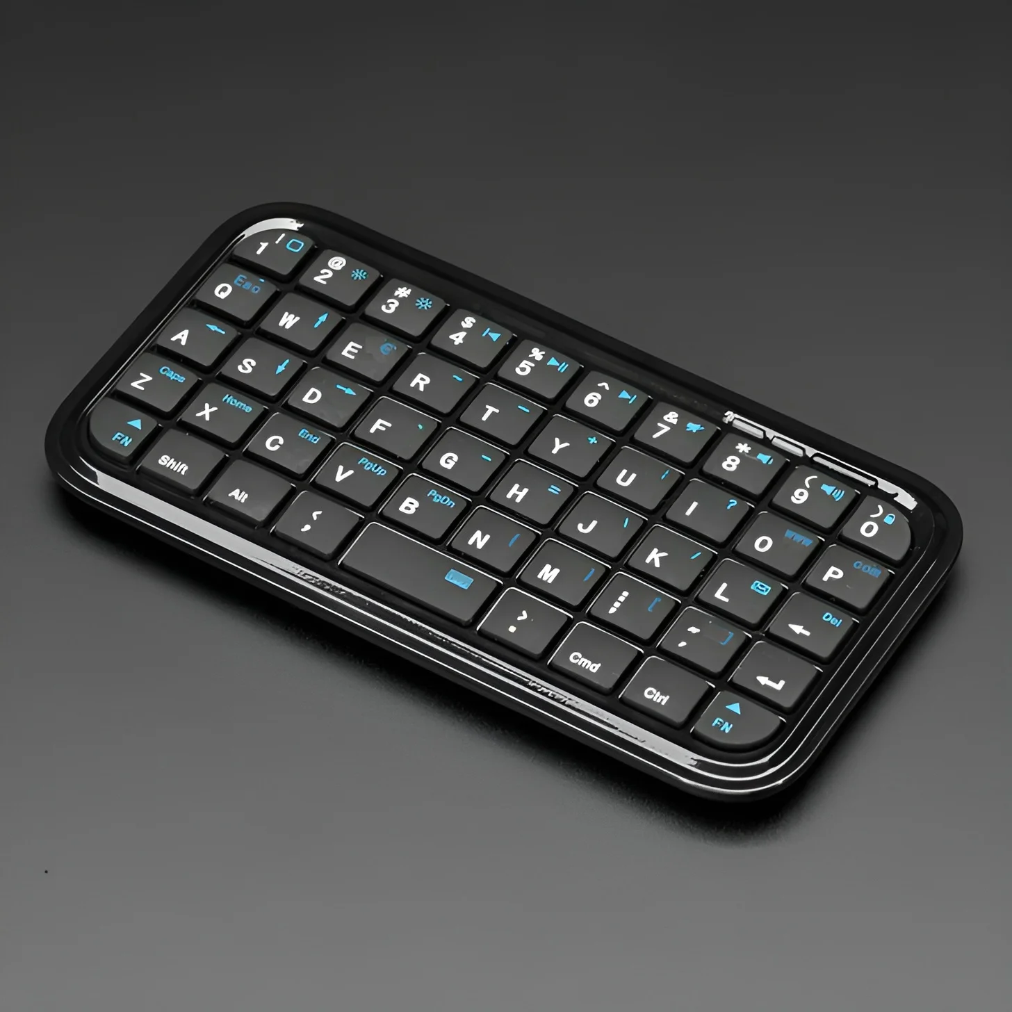 Mini Teclado sem Fio Recarregável Bluetooth 3.0 Slim Teclado Portátil Pequeno 49 Chaves Tablets Smartphones Bolso - Imagem 4