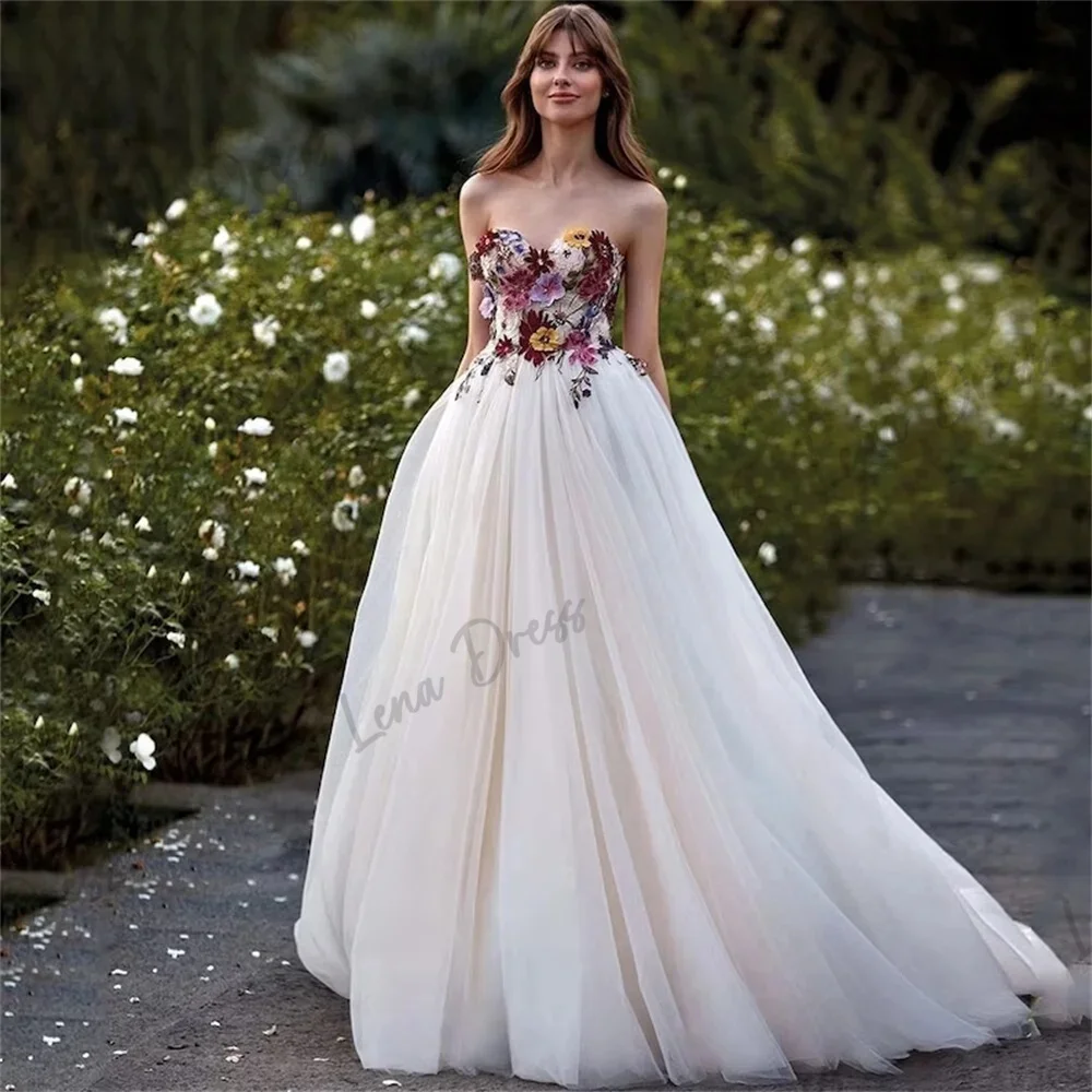 

Lena-Luxury handmade tulle bridal dress and evening gown suitable for formal wedding guests Vestido De Fiesta