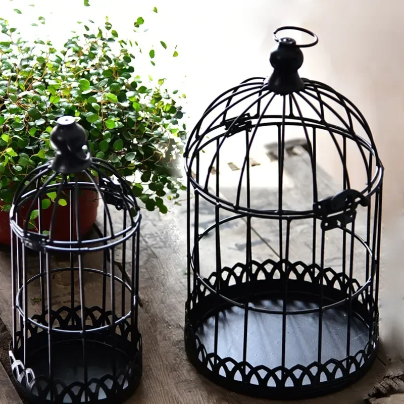 

Decoration Arrangement Floral Wrought Flower Photography Birdcage European-style Iron Props Window Wedding